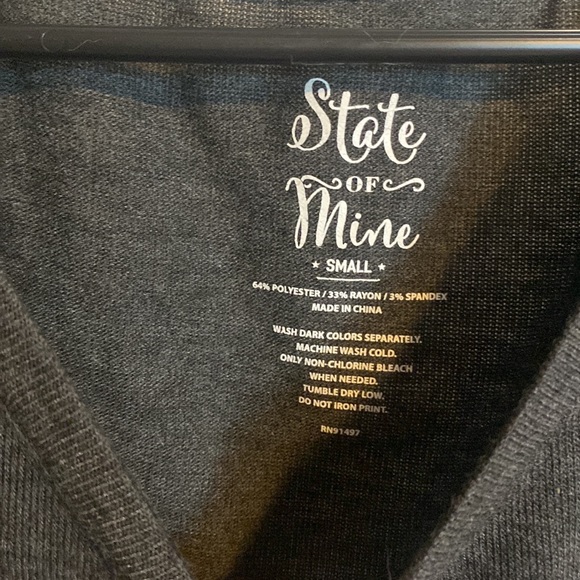 Grey, sized small graphic women’s tee. Says “Nap Queen.” - Picture 2 of 3